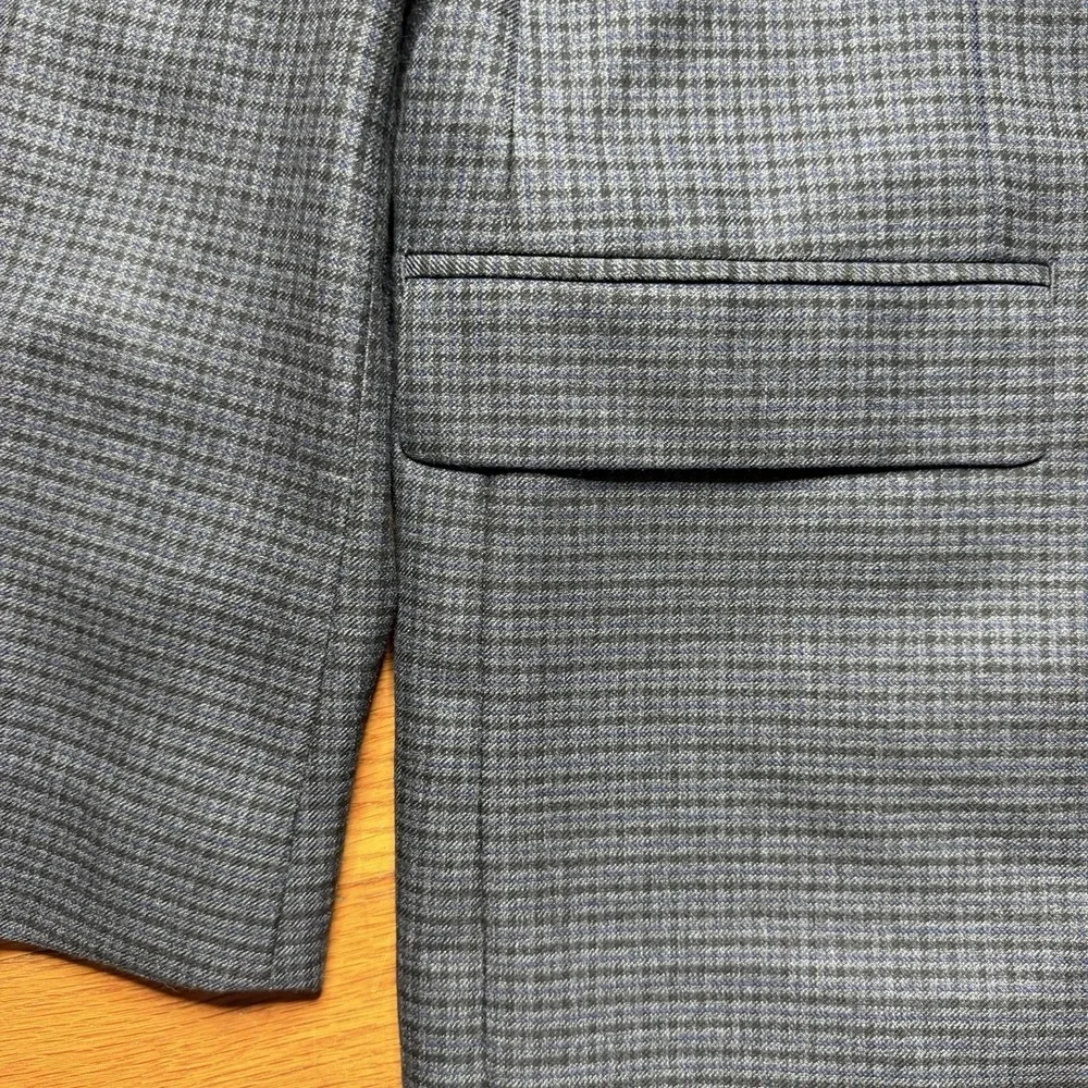 Ralph Lauren Blazer Men 48L Performance Blend Blue Glen Plaid Houndstooth Check